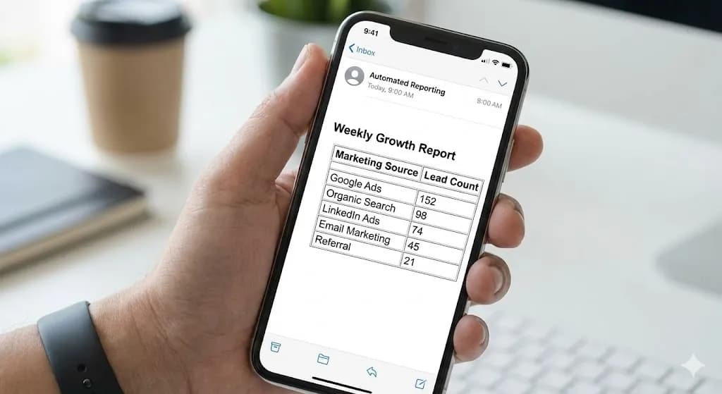 Automated Marketing Reporting Table