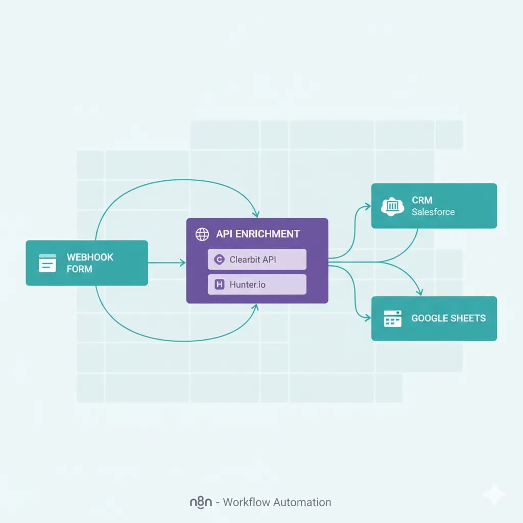 n8n Set Node for firmographic data normalization