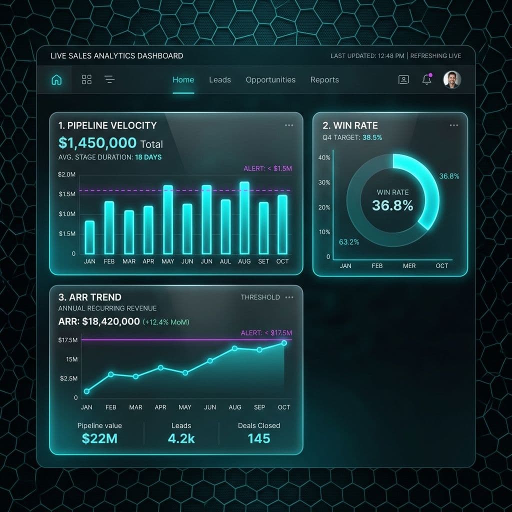 Databox RevOps Dashboard: How to Track Pipeline Velocity, Win Rate, and ARR in Real Time