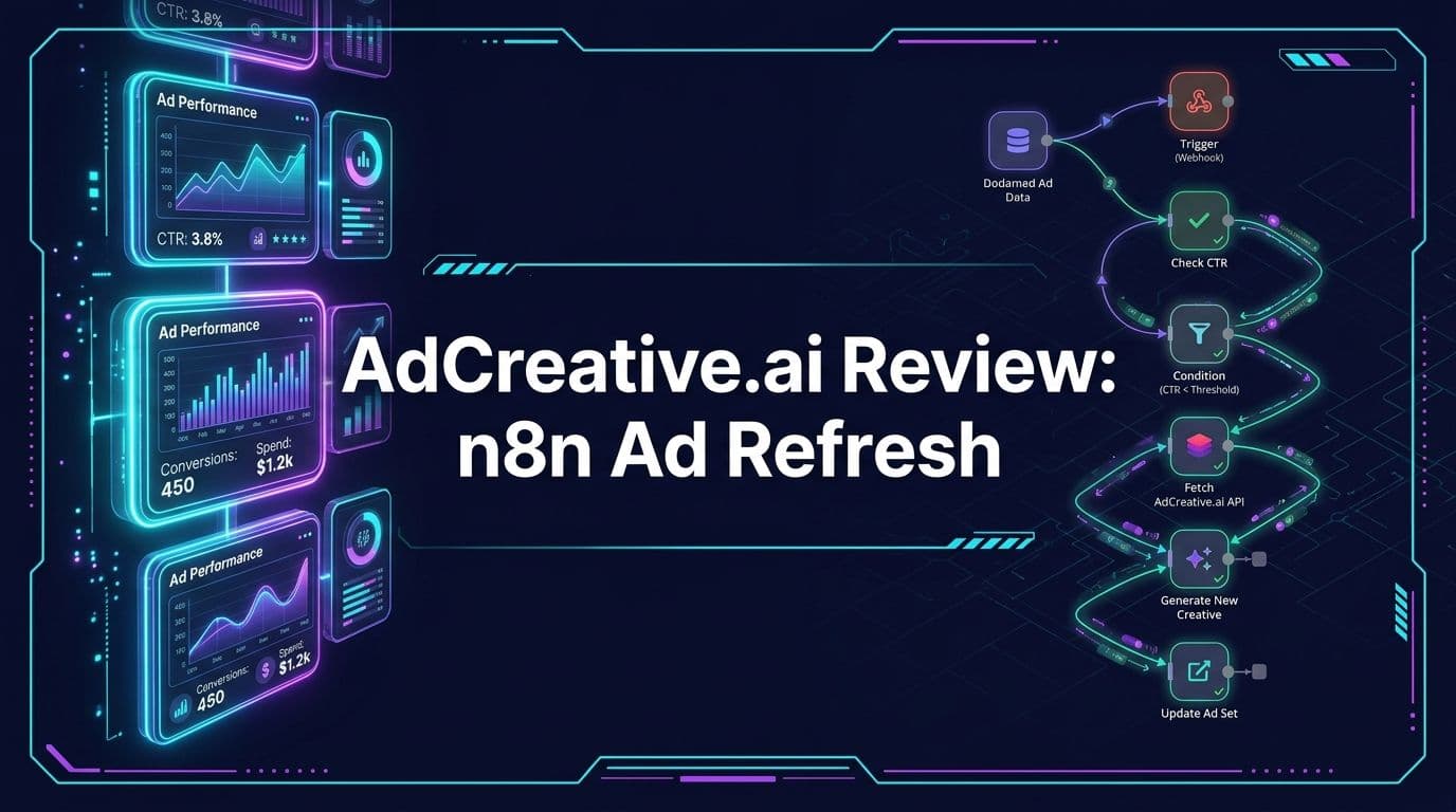 AdCreative.ai Review: n8n Ad Refresh Loop in Meta AI