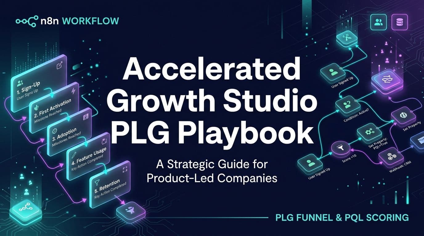 Accelerated Growth Studio PLG Playbook: n8n SaaS Funnel