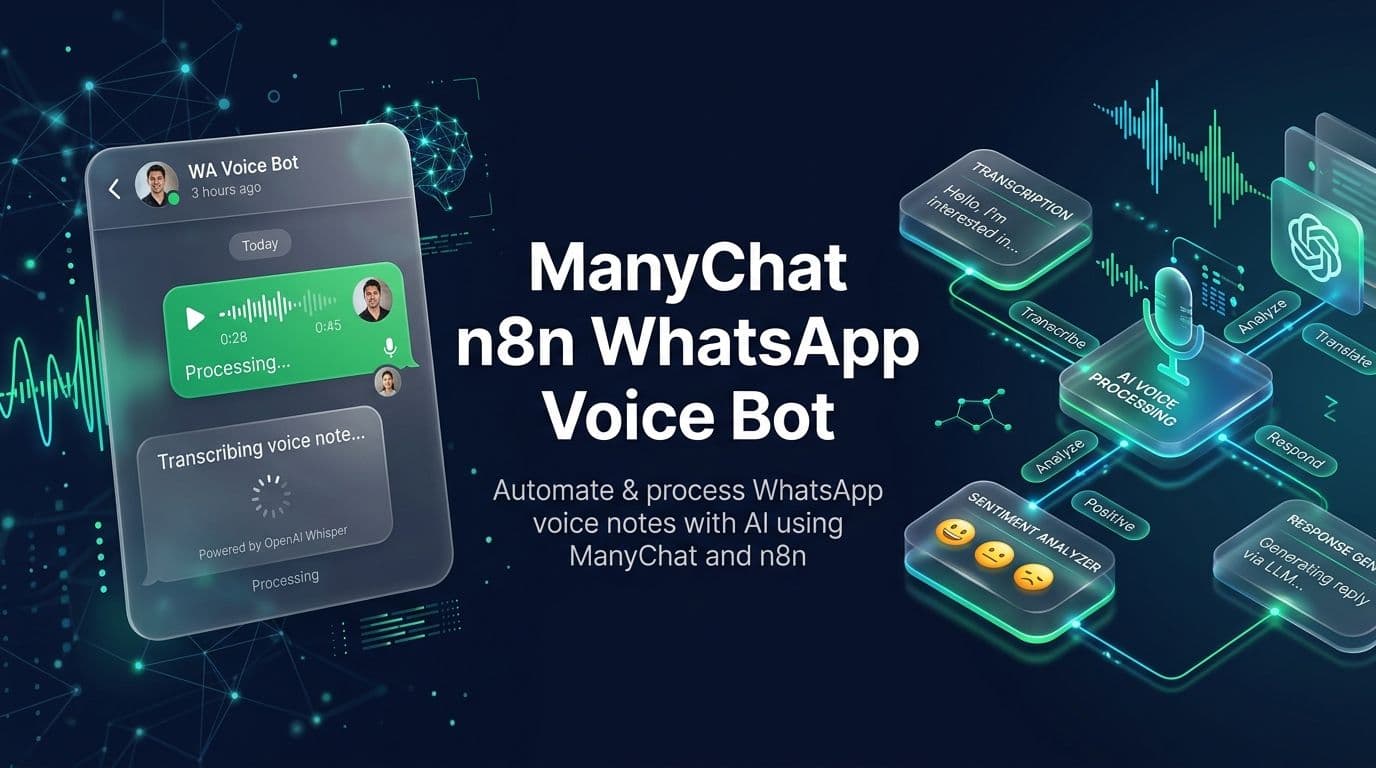 ManyChat n8n WhatsApp Voice Bot: ElevenLabs API Guide