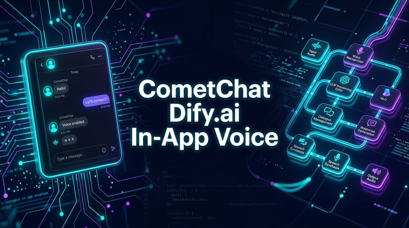 CometChat Dify.ai In-App Voice: React & Webhook Guide