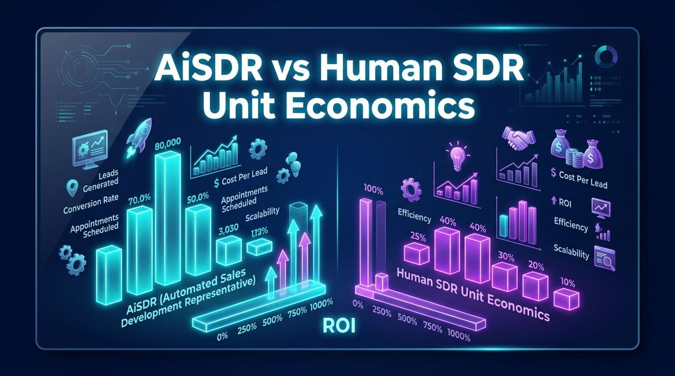 AiSDR vs Human SDR: B2B Sales Outbound Unit Economics