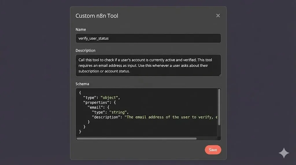 Screenshot of the n8n execution log showing the AI's "Chain of Thought," including the decision to use a tool and the tool's output by alfaz mahmud rizve at whoisalfaz.me